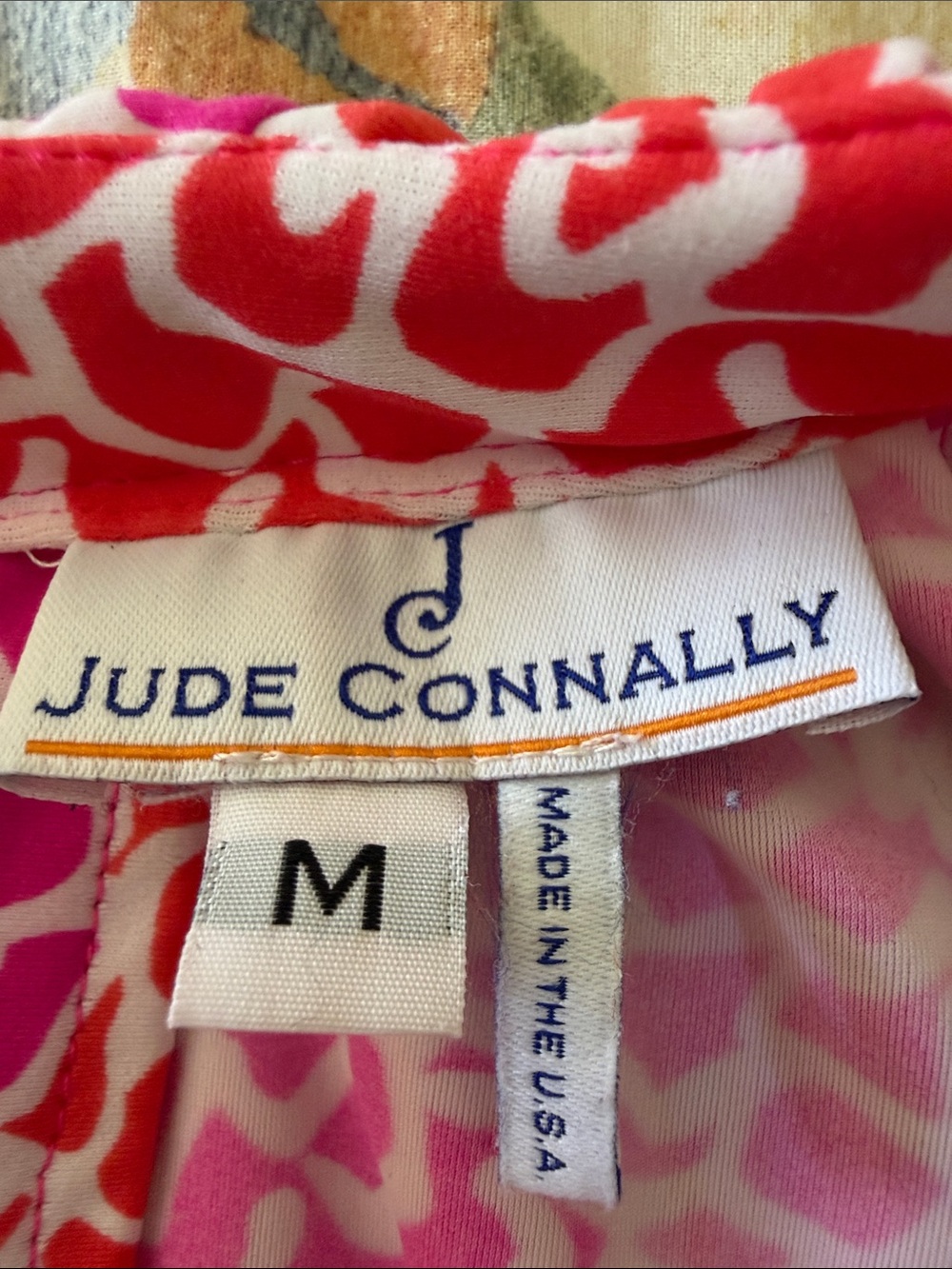 Jude Connally Pink & Coral Abstract Floral Top - Picture 2 of 3